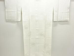 流水に花模様織出し長襦袢